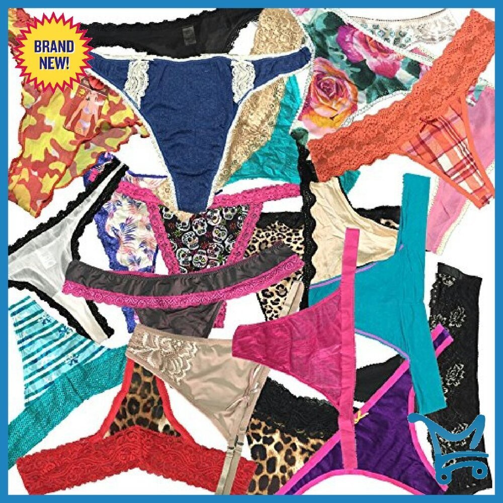 24-Pack Women's Cotton Thongs G-Strings Assorted Styles US Sizes - Picture 4 of 8